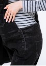 Комбинезон джинсовый для беременных темно-серый (6071)